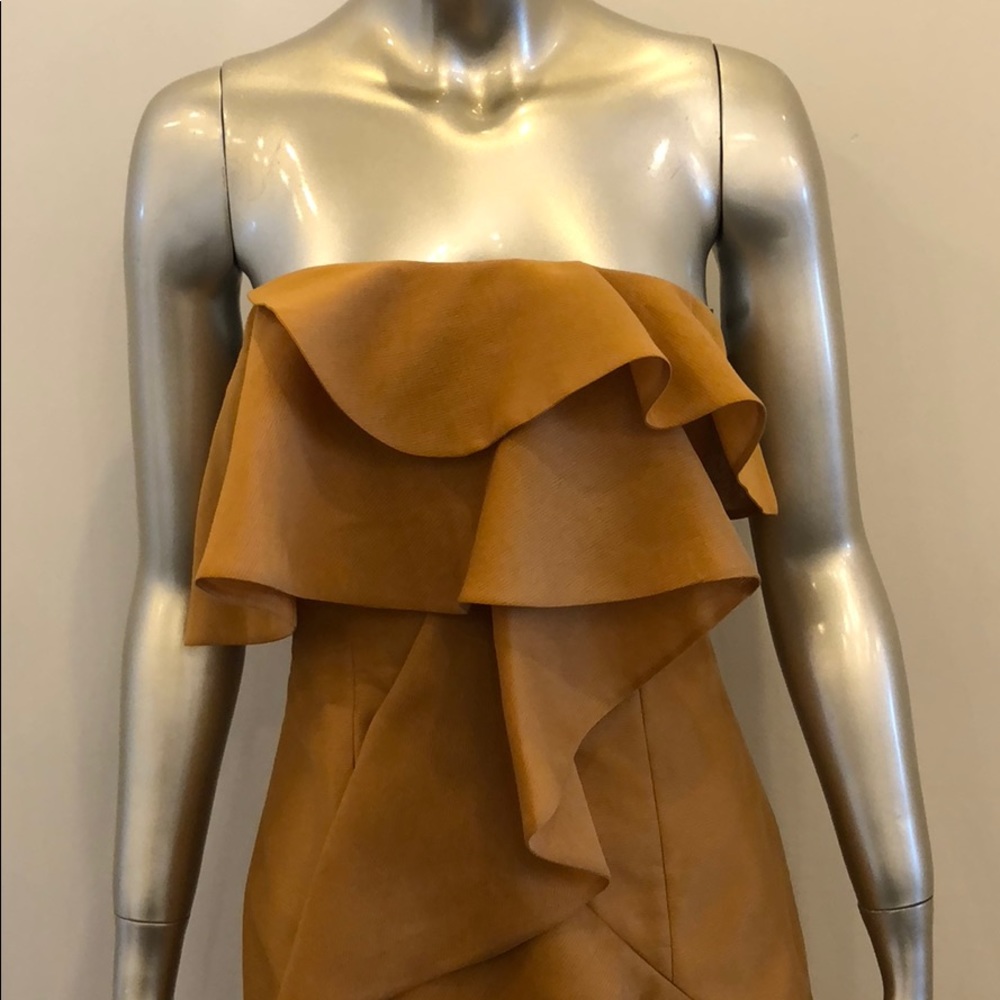 NWT Keepsake the Label Gold ruffle dress - Picture 3 of 4